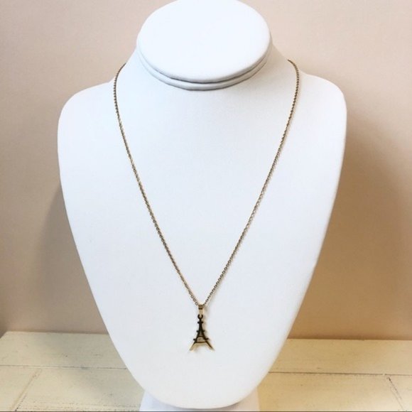 NWT Eiffel Tower Stainless Steel Necklace Earrings - Picture 3 of 4